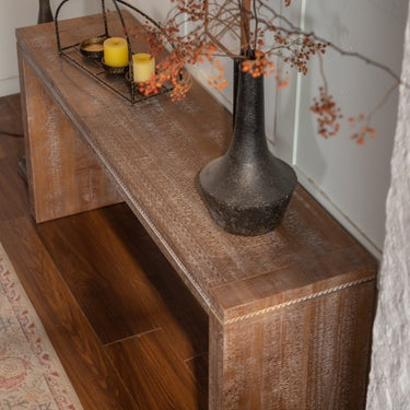 Console Table With Solid Wood